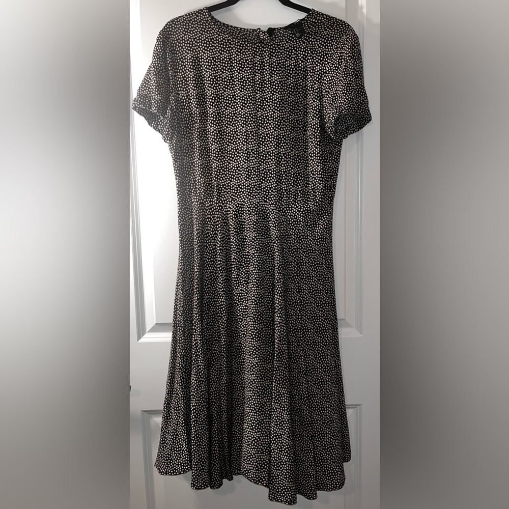 H&M Black Polka Dot Dress Size 14